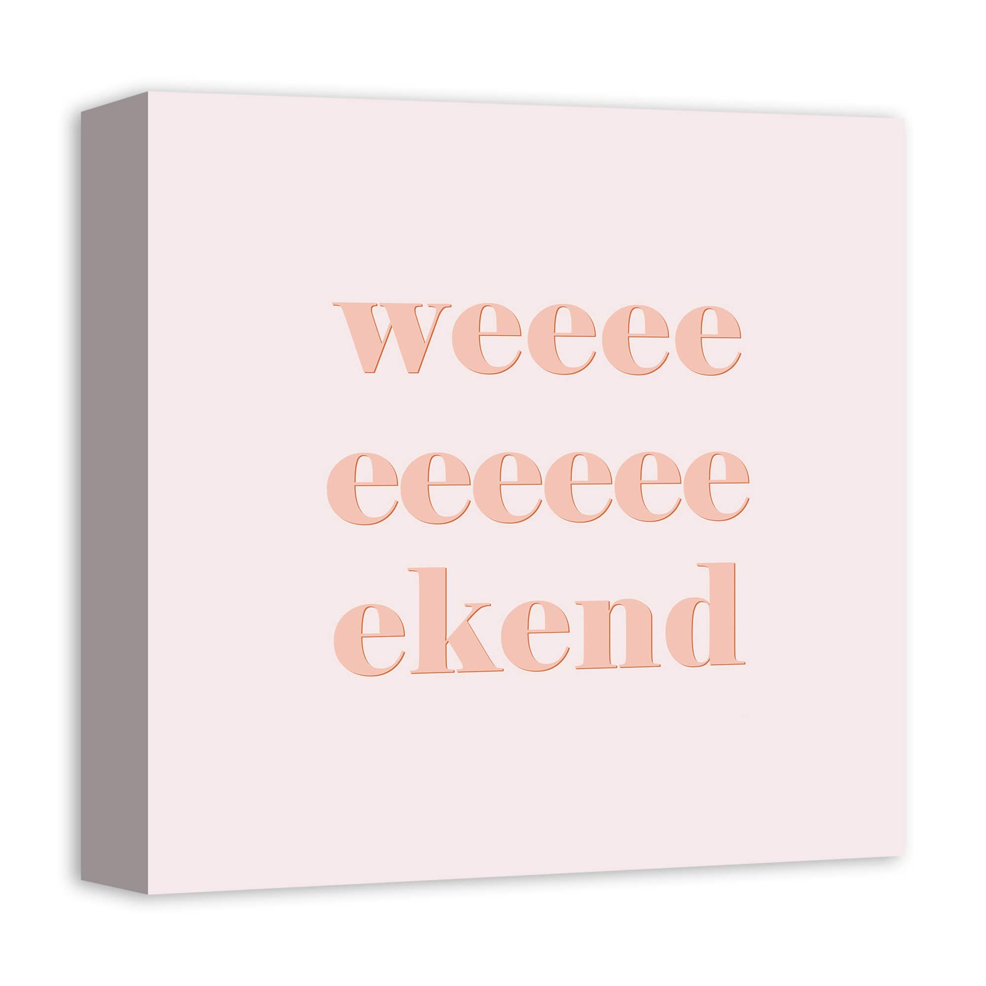 Retro Weekend Canvas Wall Art